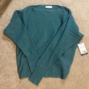 Nine West Teal Knit Dolman Sweater size XS
